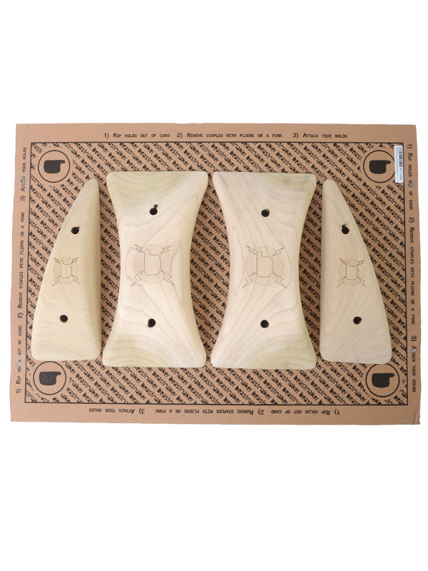 スクリューオン木製ピンチ４個セット(ハード)